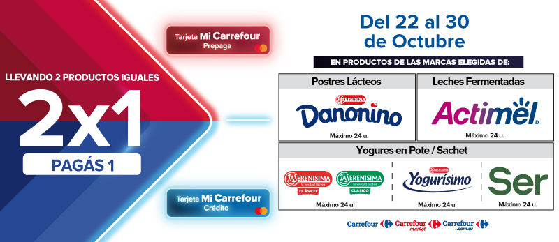 2×1 en Productos de marcas seleccionadas