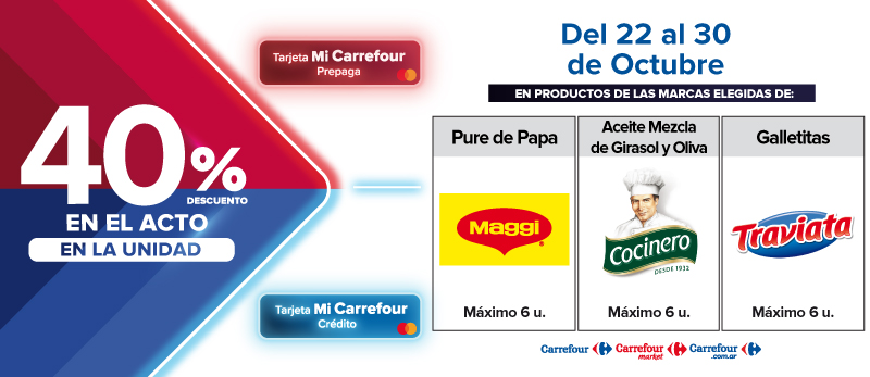 40% de descuento en Productos de marcas seleccionadas