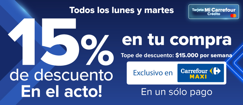 Todos los martes en Carrefour Maxi